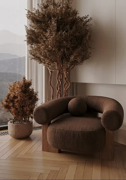The Feyra Chair — Brown