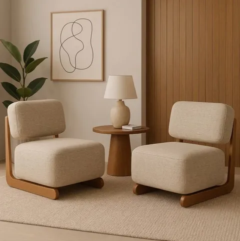 The Lenora Chair — Beige