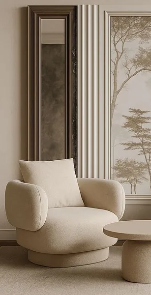 The Lor Chair — Beige