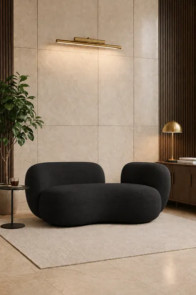The Lotus Sofa — Black