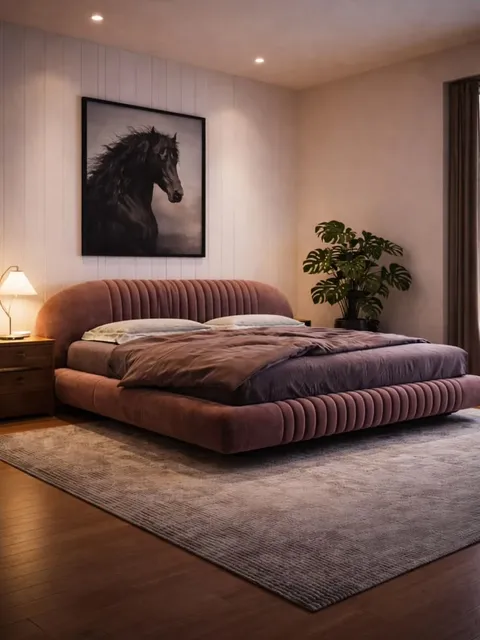 Mello Bed Set - Headboard & Base — view 2