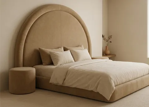 Reba Bed Set - Headboard & Base — view 2