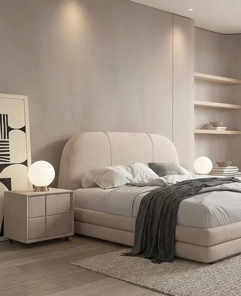 The Nyx Bed Set - Head Board & Base — view 2